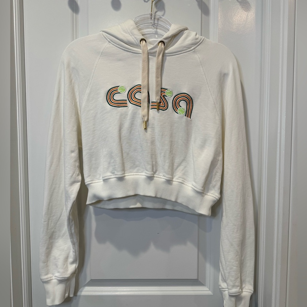 Casablanca Cropped Hoodie